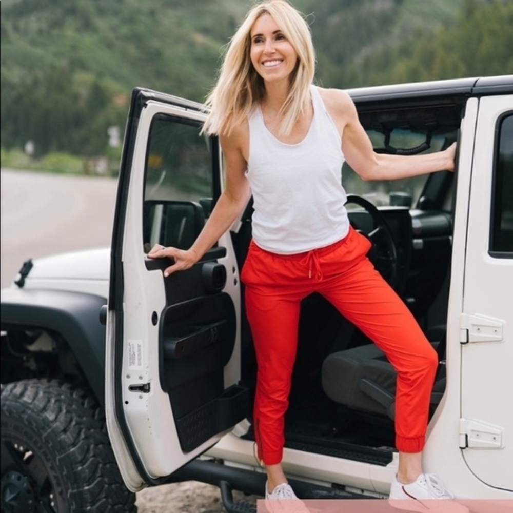 ZYIA Vibrant Red Women's Track Pants